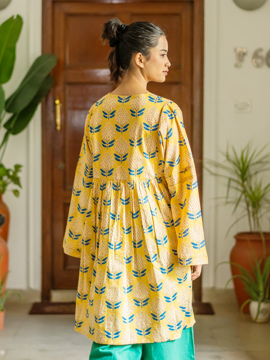 Cecilia Dress - Ali Flower Yellow | セシリアドレス - アリフラワーイエロー