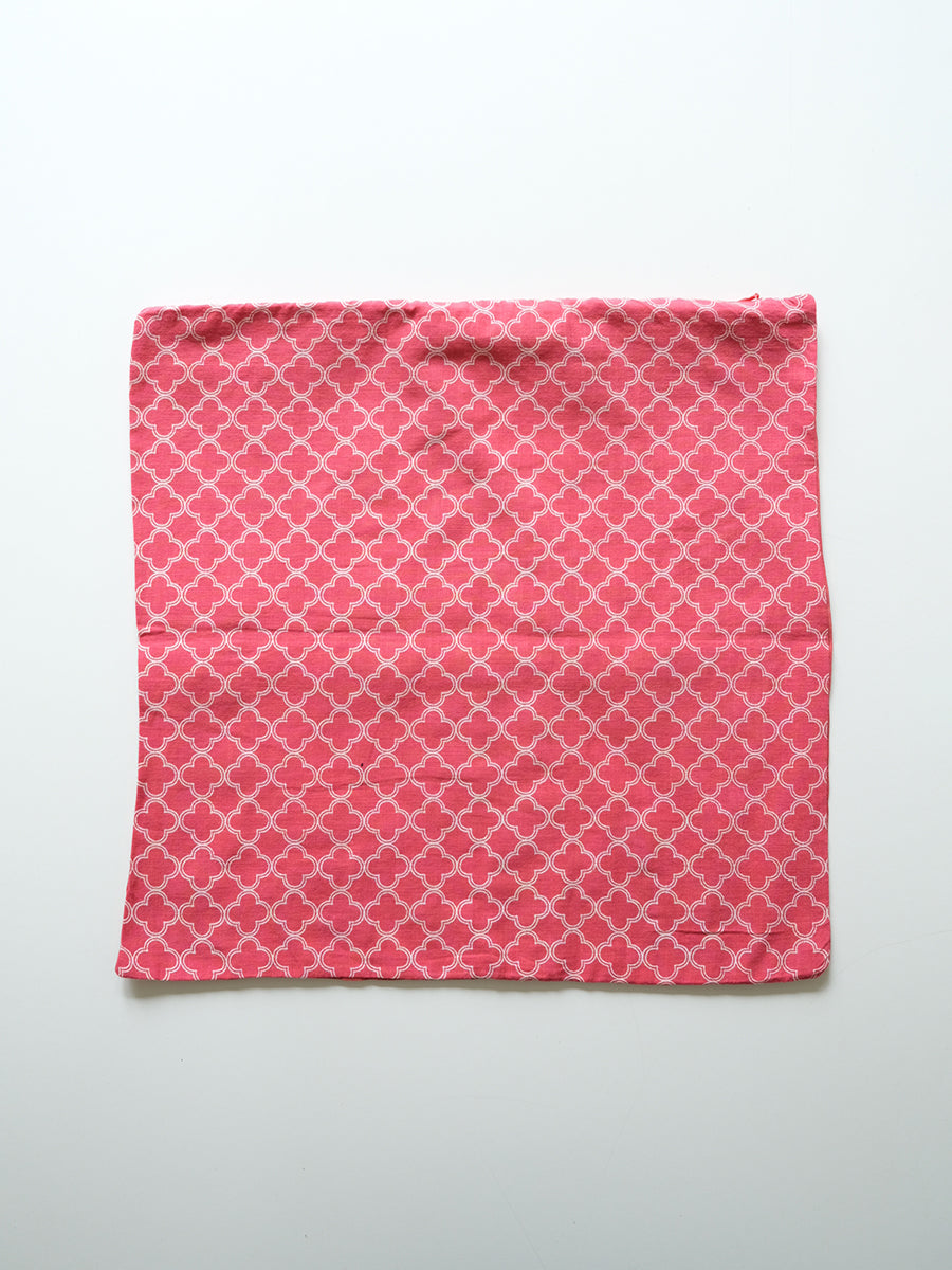 Versailles Silk Emb Cushion Cover - RED｜ヴェルサイユ シルク エンブ クッション カバー - レッド