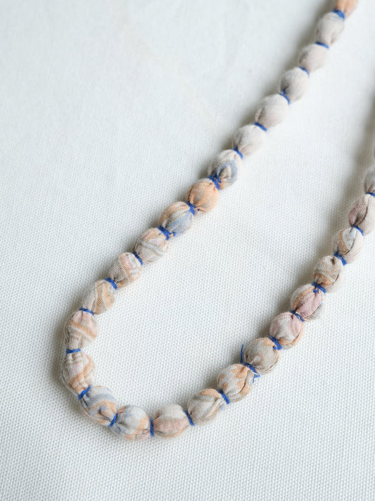 Fabric Beads Mala - Beige ｜ ファブリックビーズマーラー - ベージュ