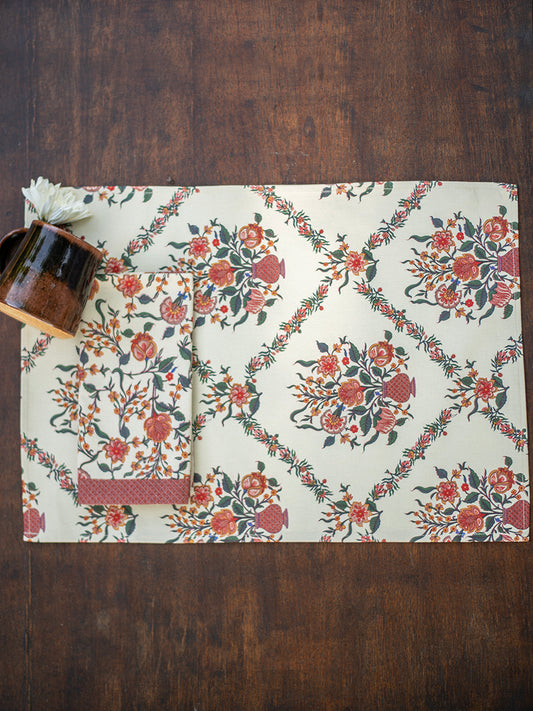 Printed Mat- Gamla Ivory｜ランチョンマット - ガムラアイボリー