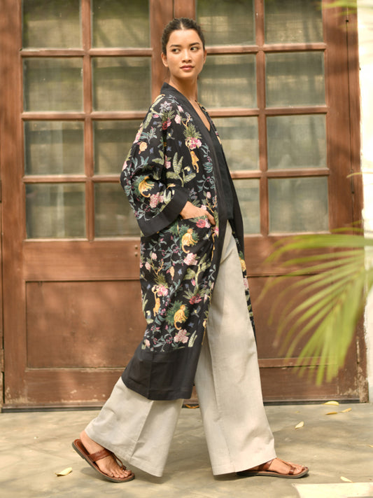 Kimono - Ubud Black｜キモノローブ - ウブドブラック